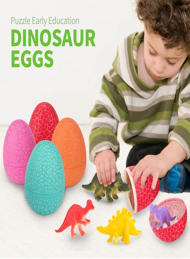 ZOHANINDL 12 Dinosaur Eggs Toys, Surprise Pack with 12 Unique Dinosaur Figures,Goodie Bag Stuffers,Pinata fillers, Easter Eggs dongcoh,Carnival Prizes Treasure Box Christmas Stocking Stuffers Treasure Box - Image 3
